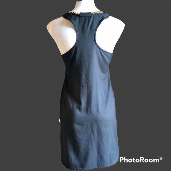 ANAMA | Gold Chain Accent Racer-back Dress - Picture 9 of 9